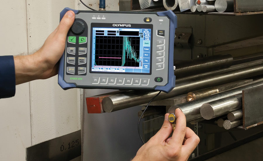 Ultrasonic testing of stainless steel and alloy steel pipes for internal defect detection